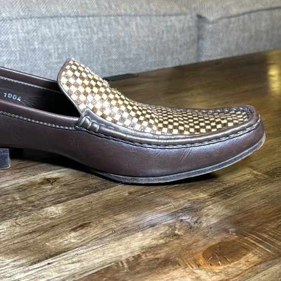 Louis Vuitton LV Designer Leather/Pony Hair Loafers Slip On Men Shoes 10 - Picture 13 of 17